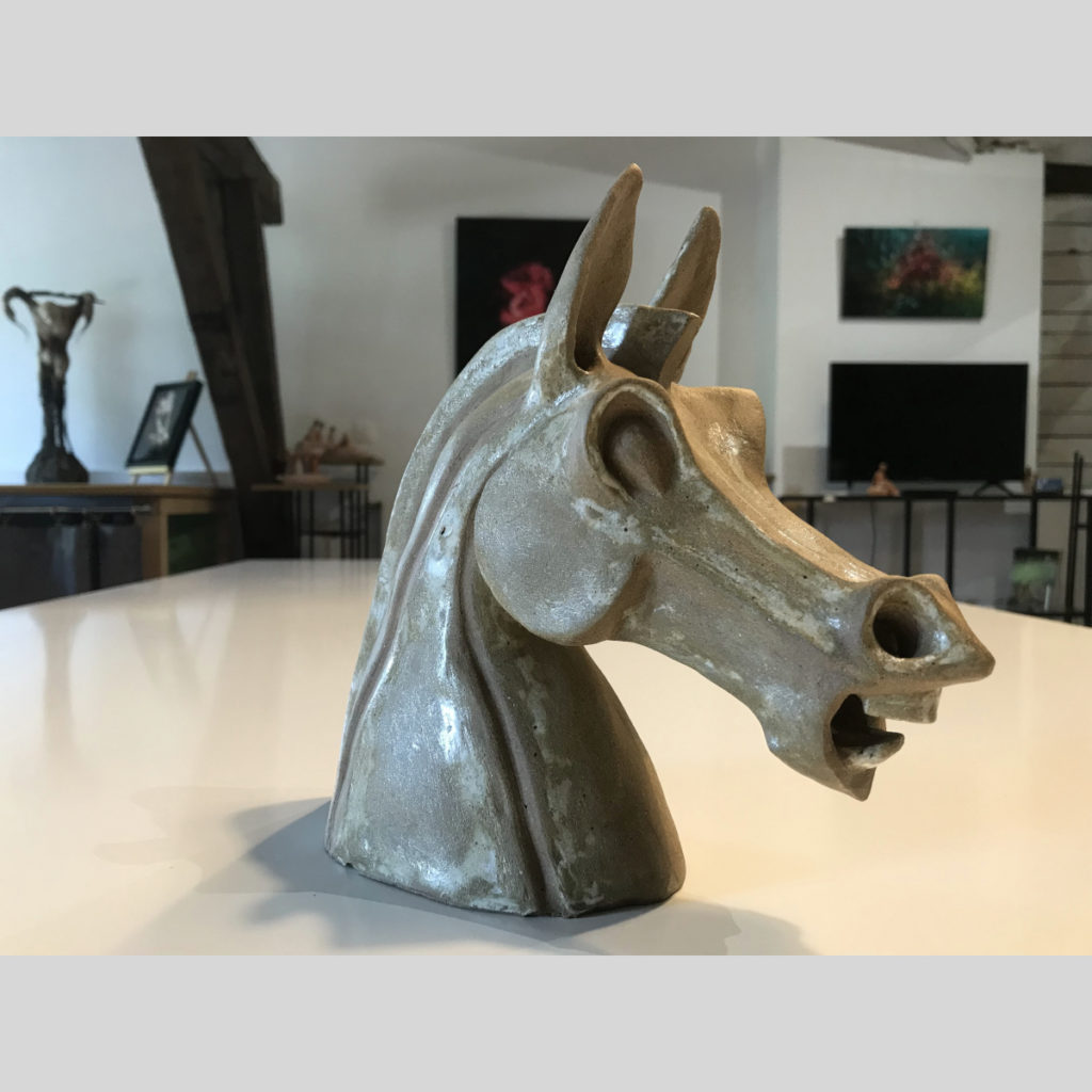 Tête de cheval en ceramique 2 (Annick RESTLE)