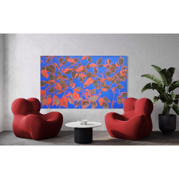 Feuillage rose et fond bleu (J.Zacherl) – Image 2