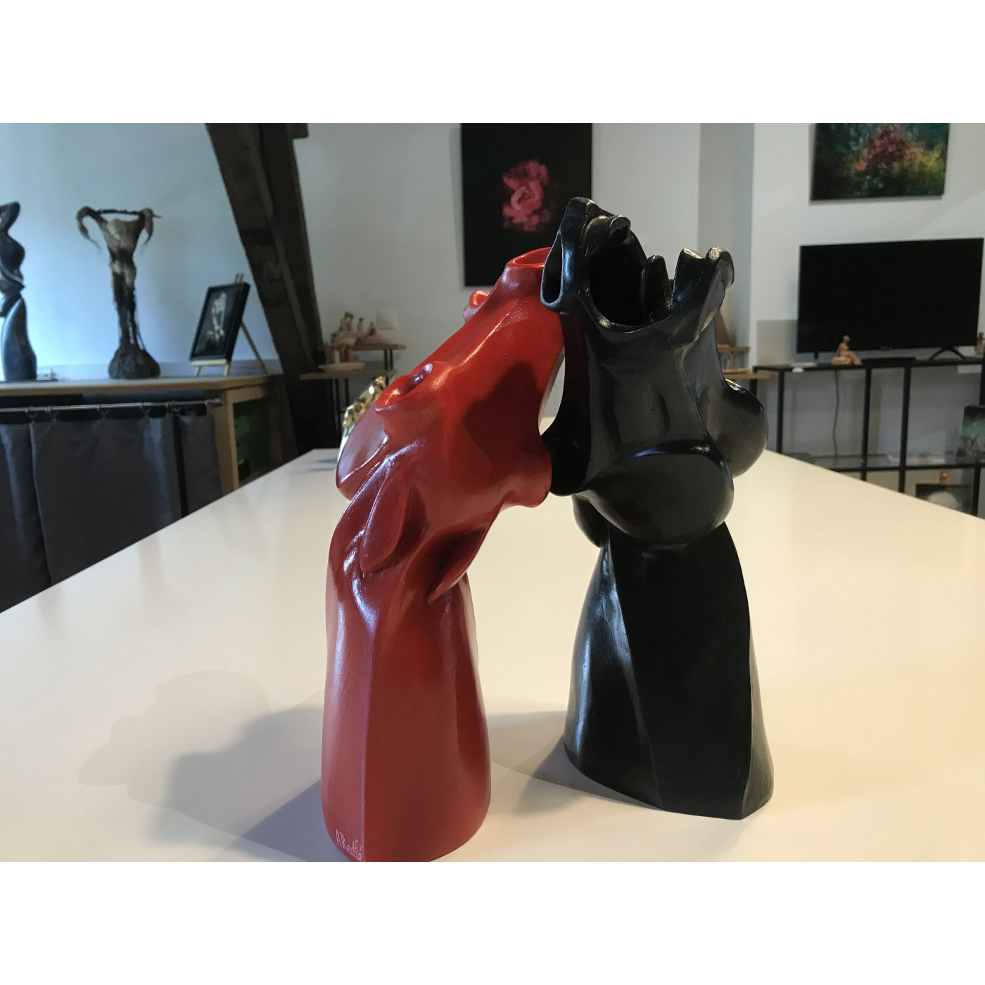 Tête de cheval résine noire (A.Restlé) – Image 7