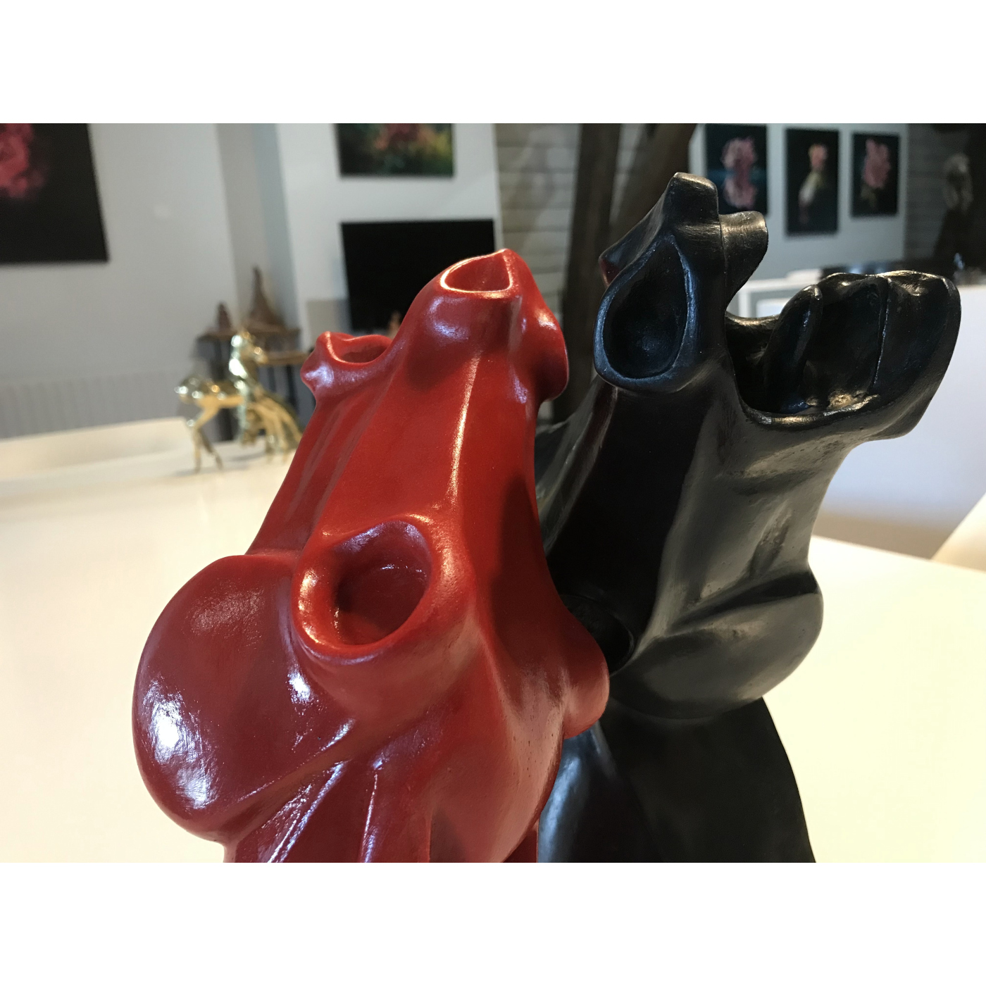 Tête de cheval résine rouge (A.Restlé) – Image 8