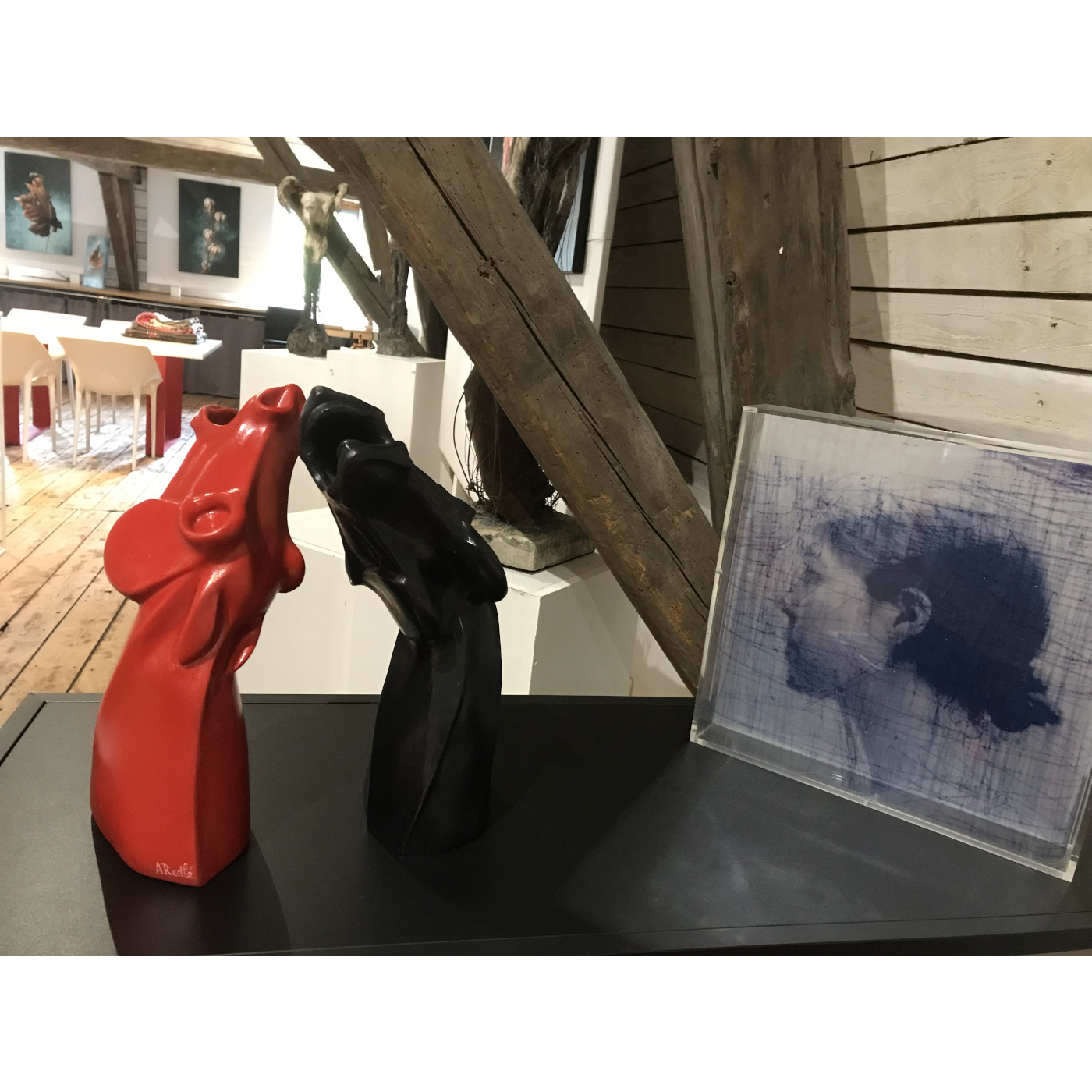 Tête de cheval résine rouge (A.Restlé) – Image 7